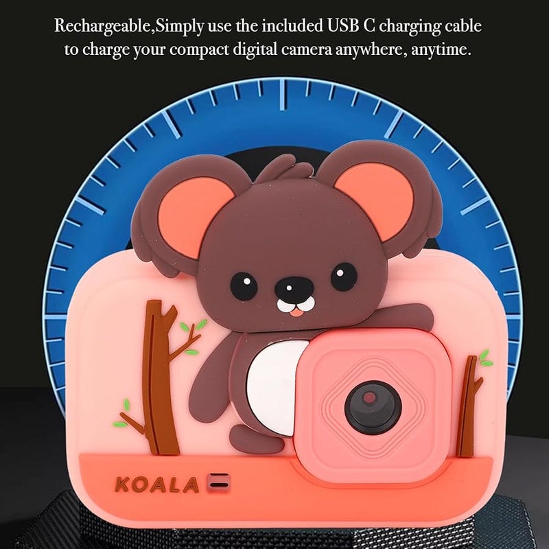 Digital Camera 64GB 48MP 1080P HD 2.4 Inch Compact Portable Travel Video Camera for Kids and Beginners - Image 3