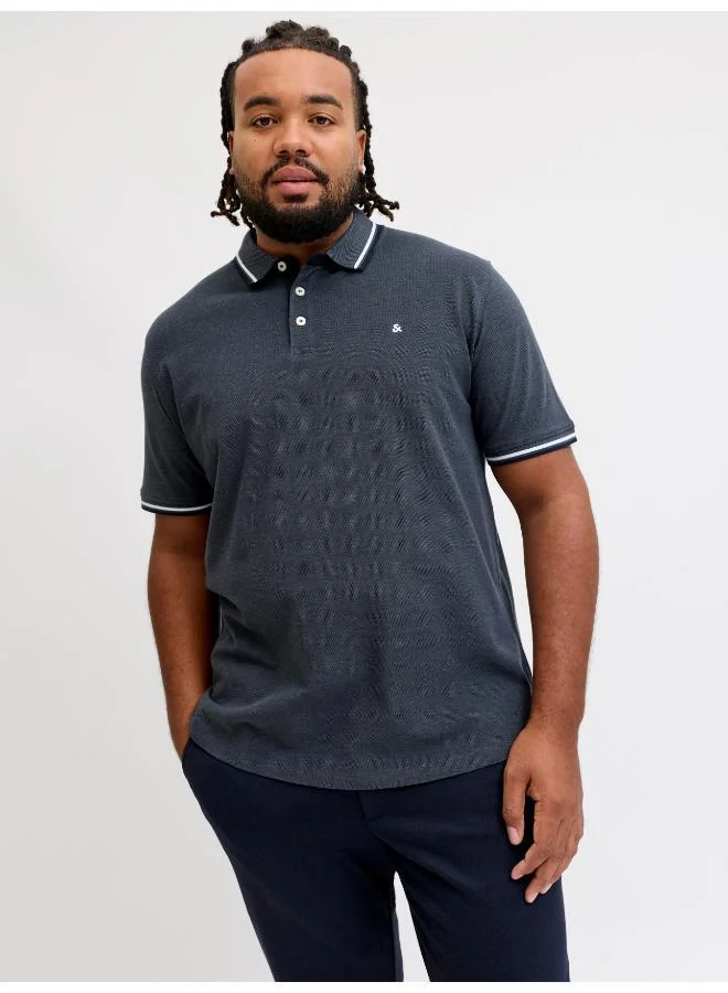 JACK & JONES Solid Plus size Regular Fit Polo