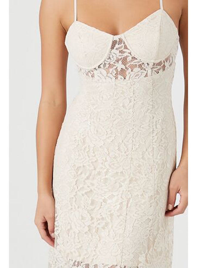 FOREVER 21 Crochet Lace Sheer Maxi Dress - Image 2