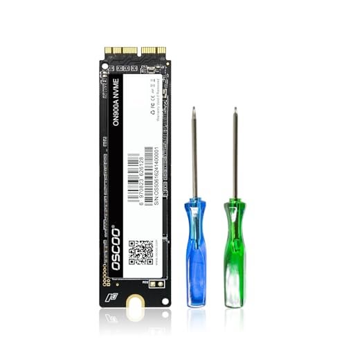 OSCOO 512GB NVMe SSD for MacBook - PCIe Gen3.0x4 Internal SSD, Up to 2100MB/s, Compatible with MacBook Air 2013-2017, MacBook Pro 2013-2016, Mac mini 2014, iMac 2012-2018, Mac Pro 2013 - ON900A - Image 1