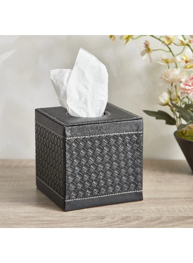 Home Box Hbso Nordic Leather Square Tissue Holder - 16X16X15 Cm