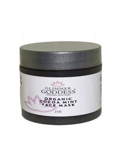 glimmer goddess Organic Face Mask To Exfoliate And Revitalize Cocoa Peppermint 2 Oz  - Image 1
