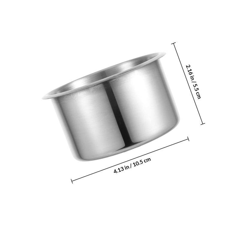 2Pcs Stainless Steel Recessed Cup Holders for RV Boat Marine Yacht Drink Can Storage - Image 3