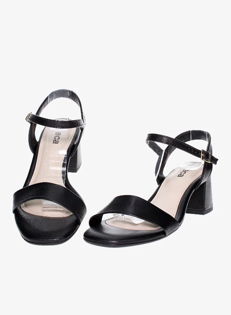 MOLECA Mid Heels Sandals for Women – Sling Back Heel Sandals for Girls with Ankle Strap