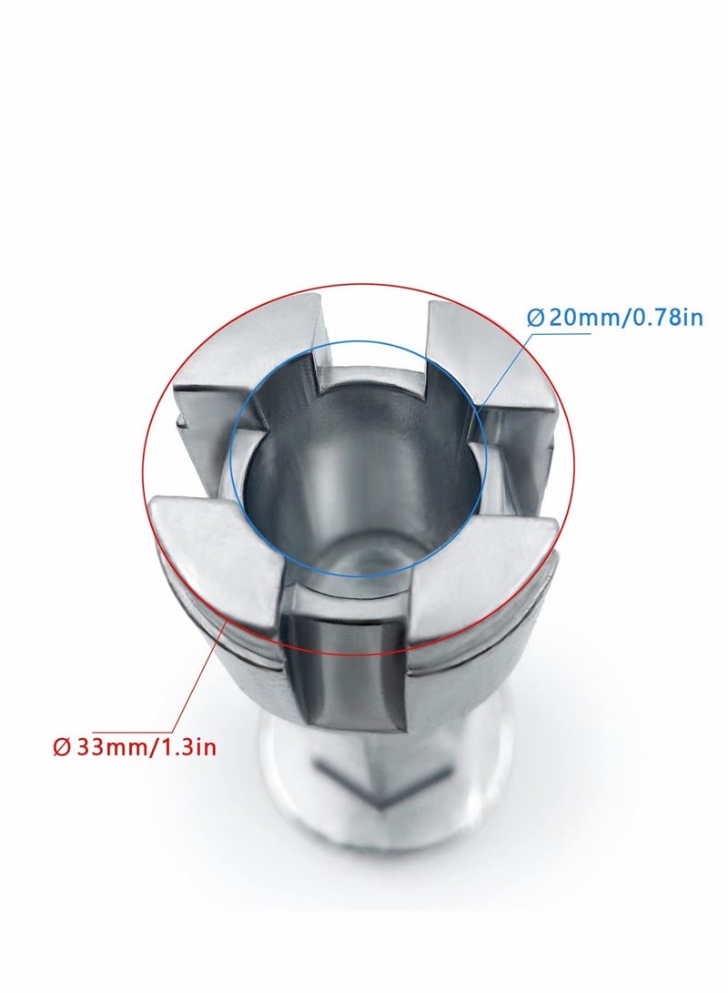 SYOSI Tub Drain Remover Wrench Tub Drain Wrench Tub Dual Ended Drain Wrench Drain Remover Tool Zinc Alloy Wrench for Bathroom and Bathhouse - Image 4