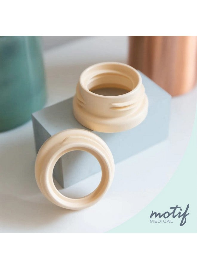 موتيف ميديكال محول زجاجة مضخة الثدي الطبية ضيقة العنق - موصل زجاجة مضخة الثدي لزجاجات Motif Luna وDuo وTwist وSpectra وAmeda MYA وMYA Pro - أساسيات الرضاعة الطبيعية (مجموعة من قطعتين) - Image 2