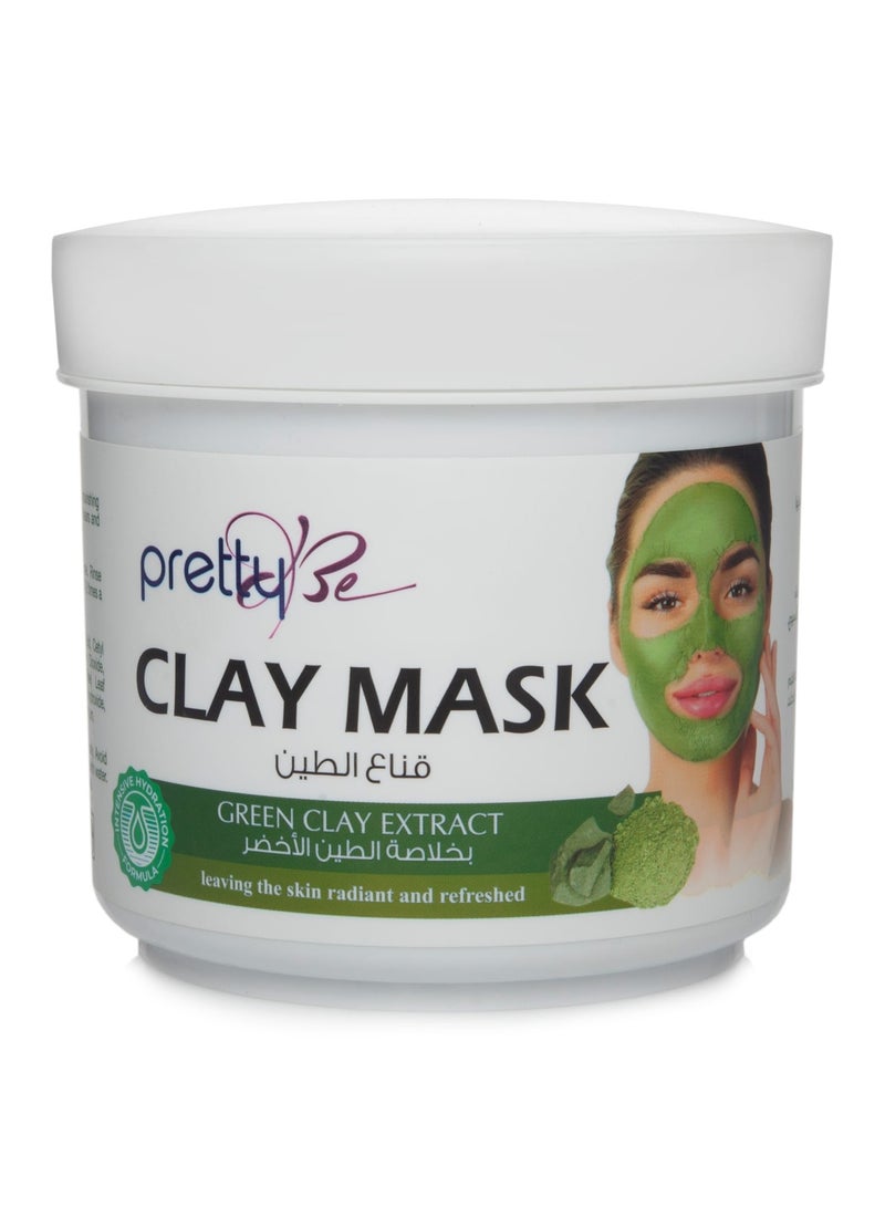 Pretty Be Clay Mask With Green Clay Extract leaves the Skin Radiant and Refreshed 600 ml - Image 1