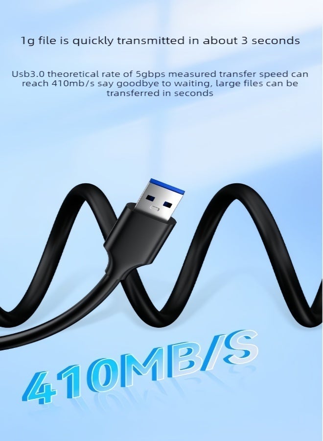 الصفحة الرئيسية كابل تمديد USB 3.0 (5 أمتار) – كابل ذكوري إلى أنثوي | غير مخصص لمحركات الأقراص الصلبة والكاميرات | مثالي للوحات المفاتيح والطابعات ووحدات التخزين المحمولة وقارئات البطاقات - Image 4