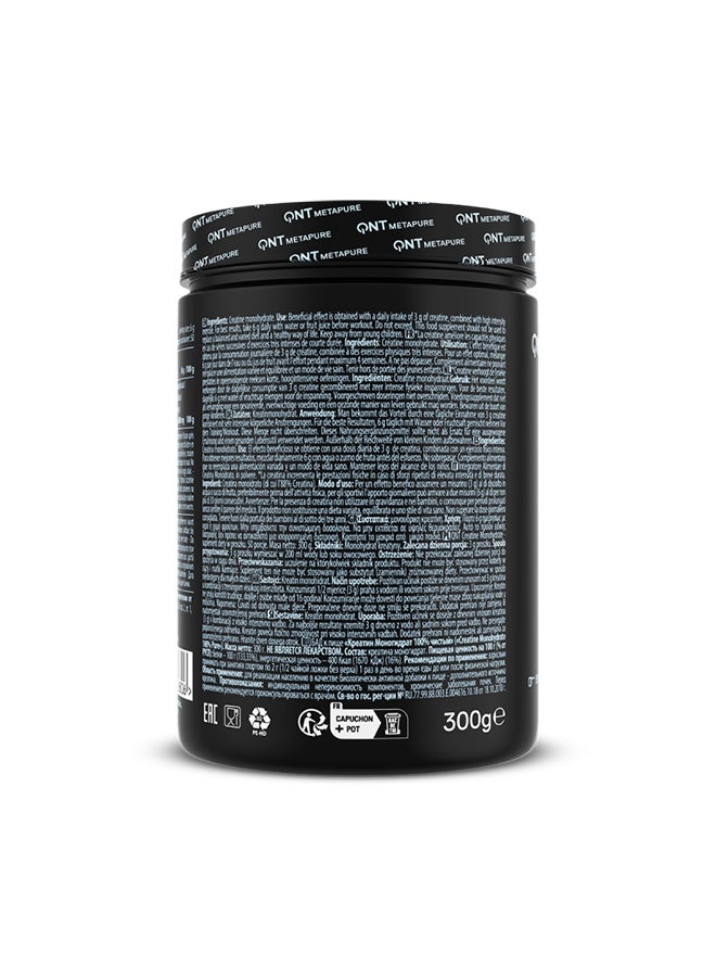 QNT CREATINE MONOHYDRATE Powder | 300g | Pure Performance & Recovery - Image 2