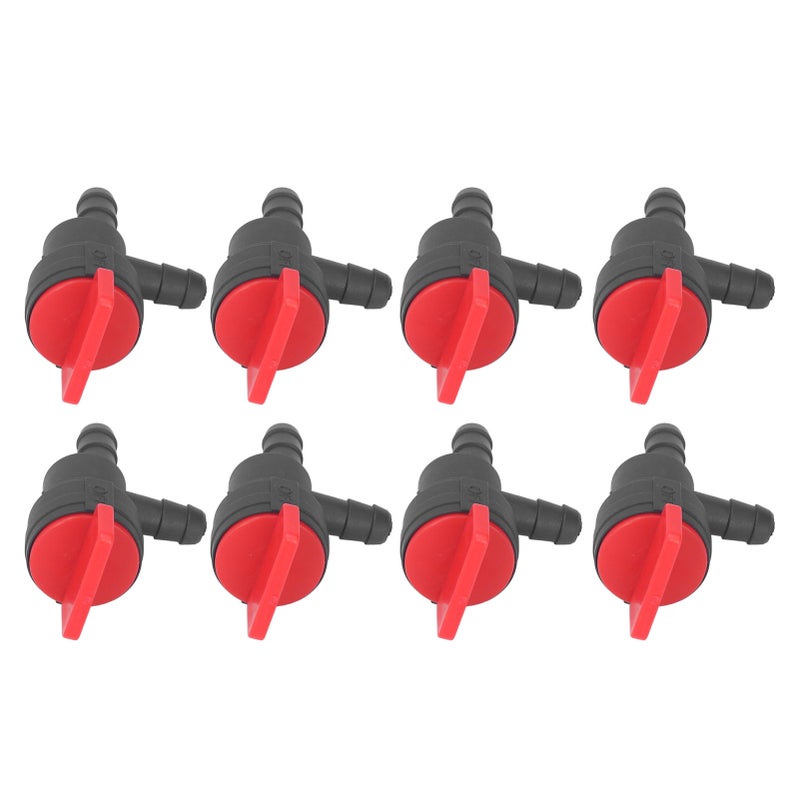 8Pcs 1/4in Fuel Cut Off Valve 90 Degree Shut Off Valve Straight Gas Valve for Stens for Oregon for MTD for Cub Cadet - Image 1