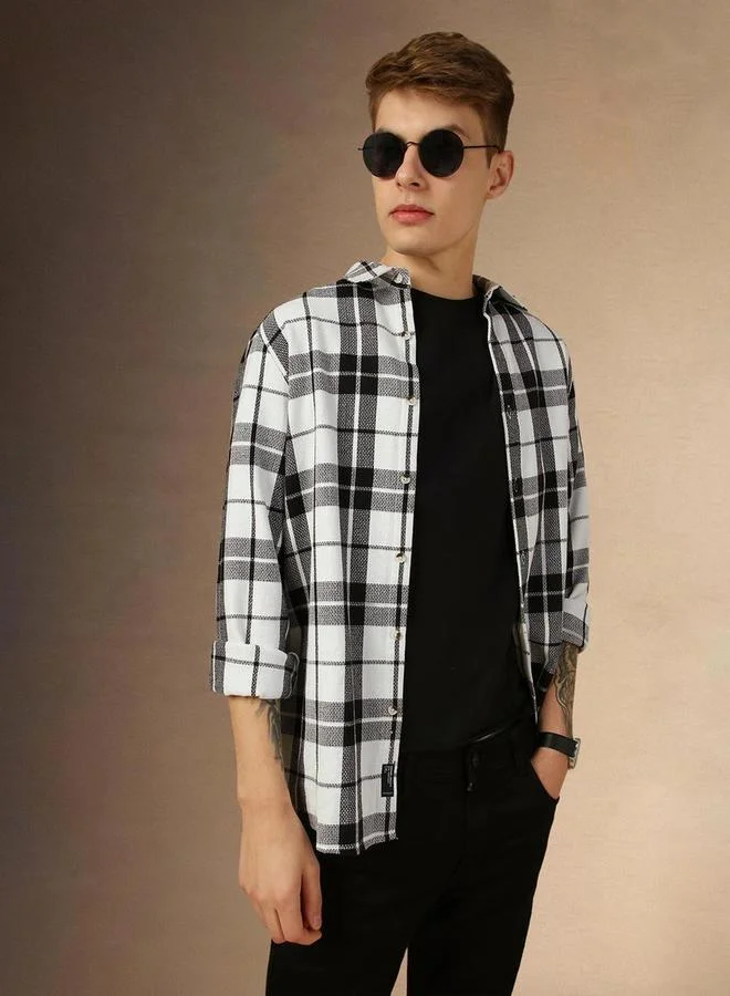 Dennis Lingo Dennis Lingo Checked Long Sleeves Casual Shirt