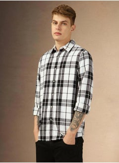 Checked Long Sleeves Casual Shirt by Styli
