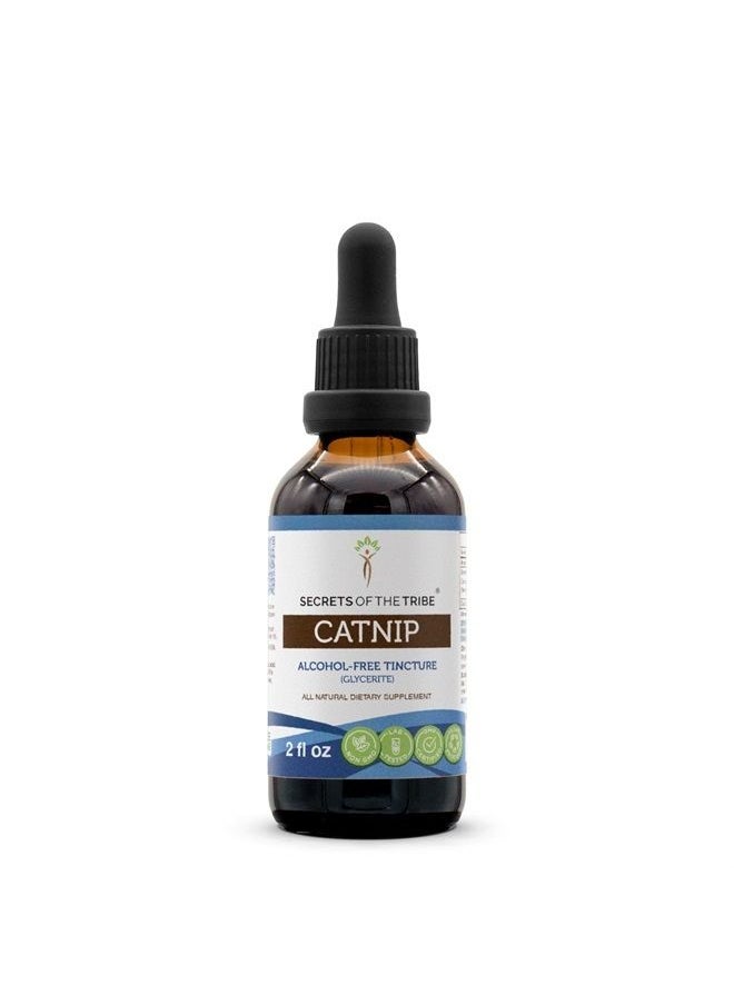 Secrets of the Tribe - Catnip Alcohol-Free Liquid Extract, Catnip (Nepeta Cataria) Dried Leaf (2 FL OZ) - Image 1