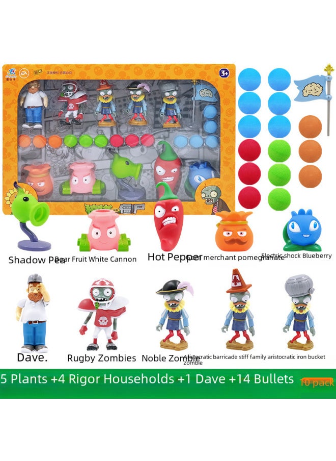 Generic - Authentic Plant Zombies Toy Set For Boys Kids Ages 3 4 Shootable Zombie Set Pea Shooter Full Launchable Zombies-Color:686-128 Deep Sea - Image 1
