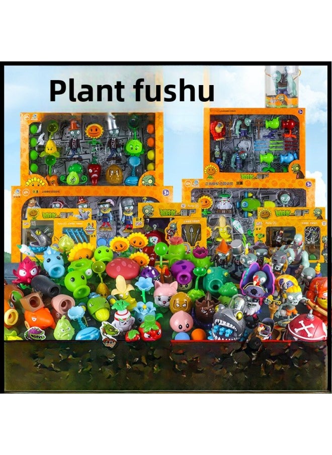 Generic - Authentic Plant Zombies Toy Set For Boys Kids Ages 3 4 Shootable Zombie Set Pea Shooter Full Launchable Zombies-Color:686-128 Deep Sea - Image 1