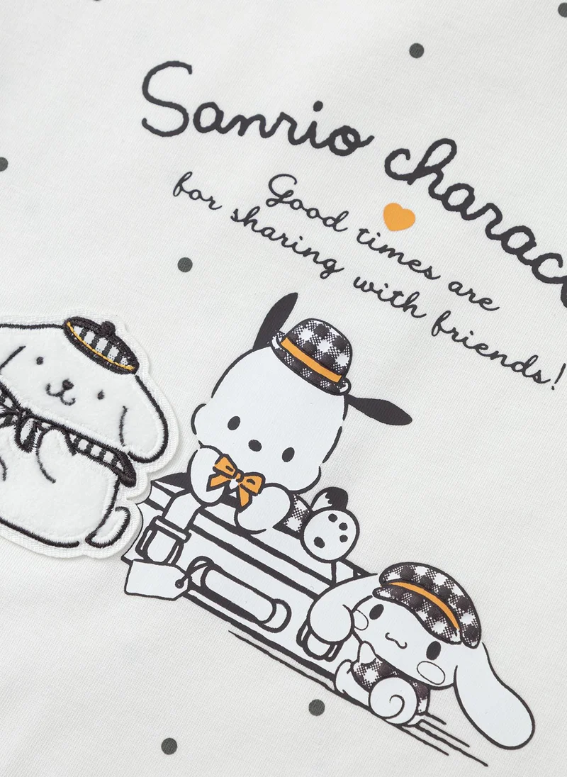 Balabala White Toddler Girls Round v-neck short-sleeved T-shirt for Women | Best Price UAE