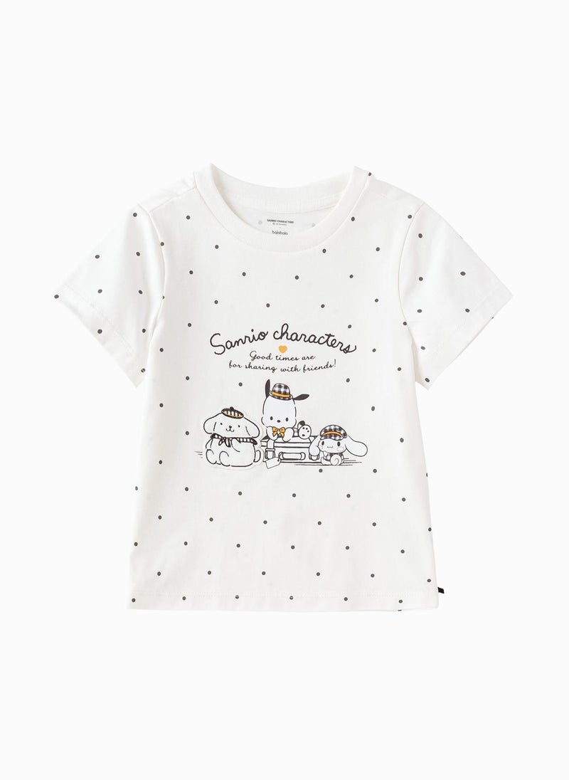 Balabala Toddler Girls Round neck short-sleeved T-shirt - Image 1