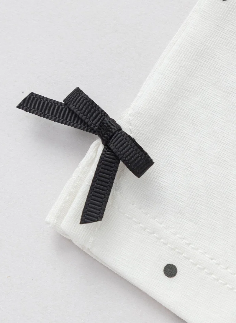 Balabala White Toddler Girls Round v-neck short-sleeved T-shirt for Women | Best Price UAE