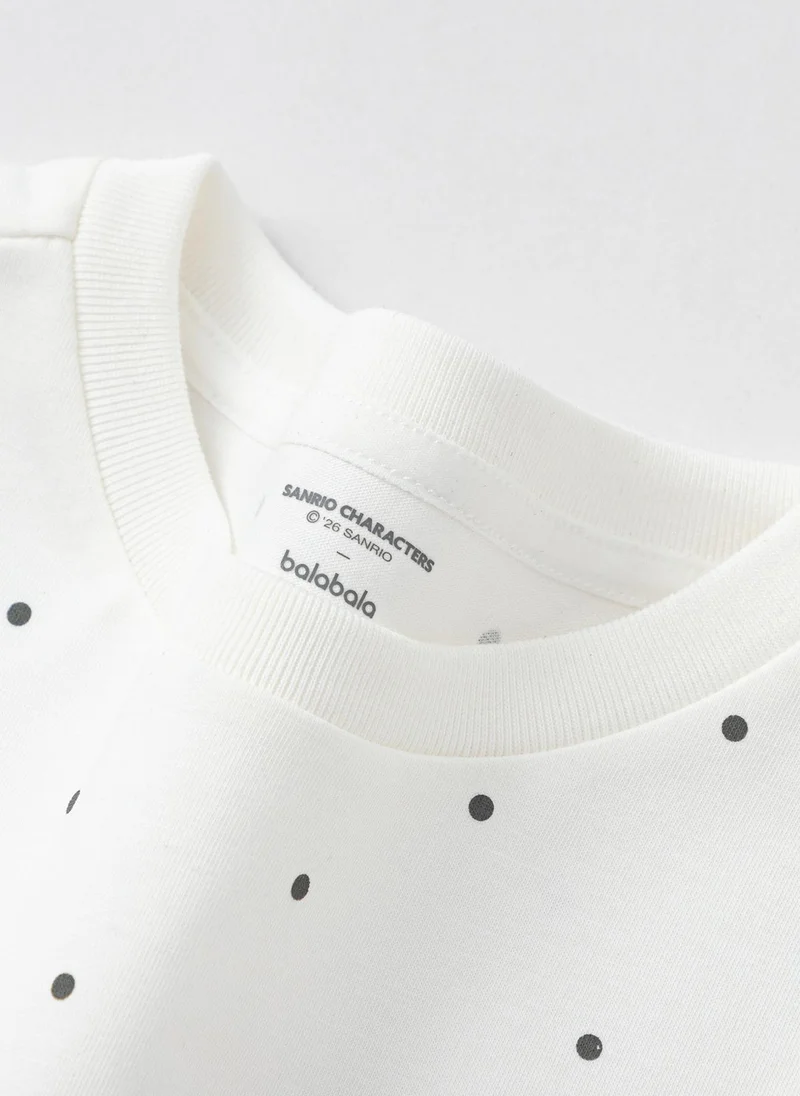 Balabala White Toddler Girls Round v-neck short-sleeved T-shirt for Women | Best Price UAE