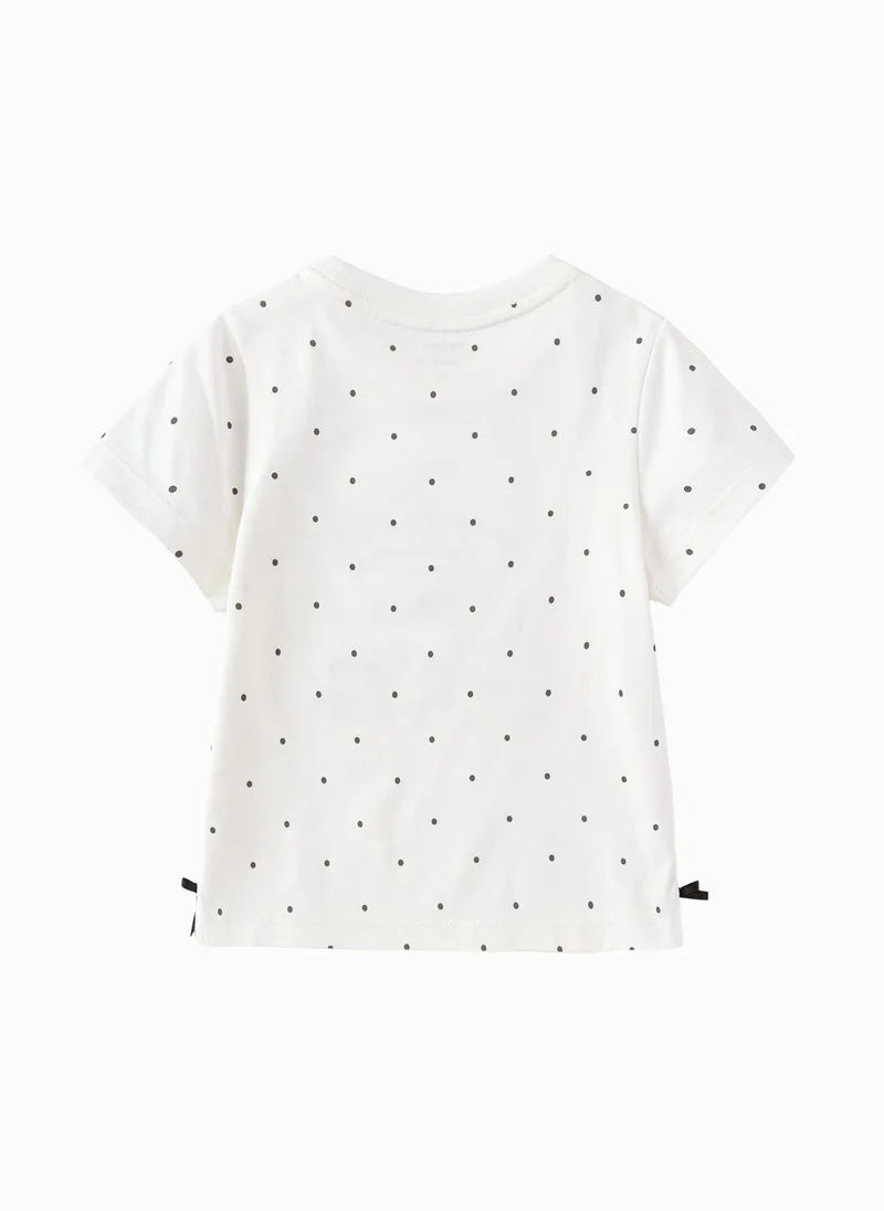 Balabala White Toddler Girls Round v-neck short-sleeved T-shirt for Women | Best Price UAE