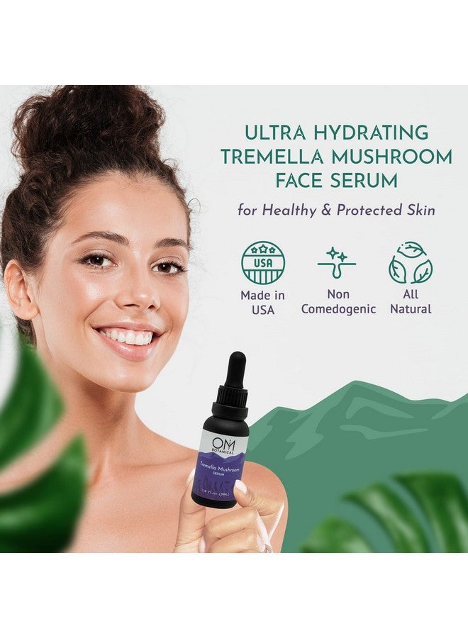 Om Botanical Organic Tremella Mushroom Facial Serum | Twice The Hydration Of Hyaluronic Acid Without The Sticky Mess | Ultrahydrating Microbiome Friendly All Natural Organic Vegan Serums For Face - Image 2