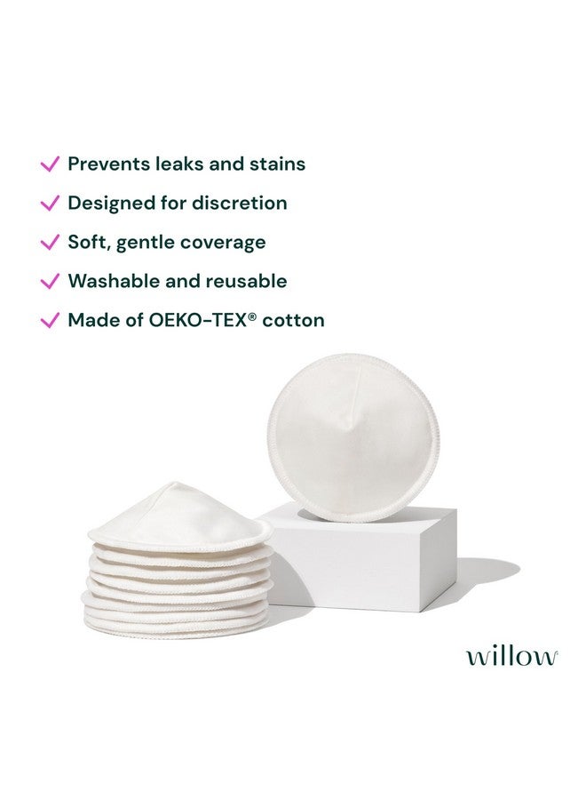 Willow وسادات الرضاعة القابلة لإعادة الاستخدام من ويللو، 10 قطع - Image 3