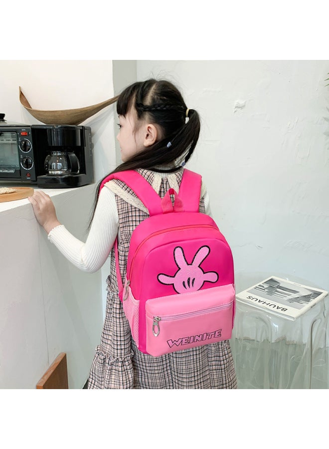 Kindergarten Schoolbag 2021 Cartoon Cute Children Backpack Korean Style Contrast Color Boys And Girls Baby Backpack-Color:Blue - Image 3