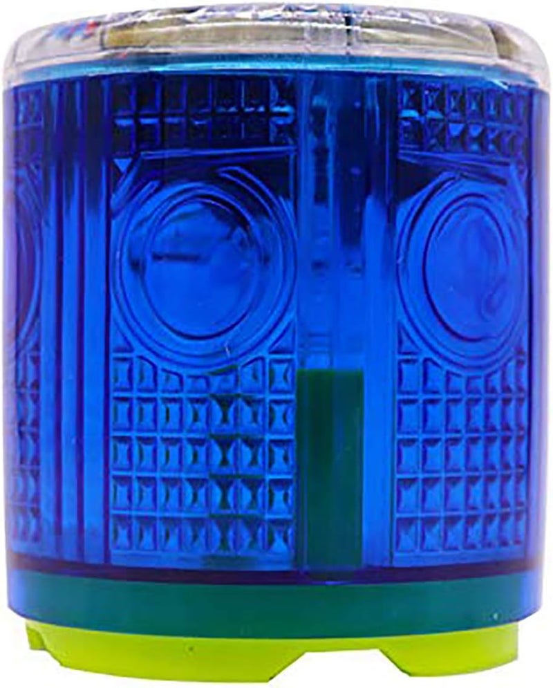 risoon Solar Strobe Warning Light, with Strong Magnetic Base High Bright LED Flashing 360° Wireless Control Automatically Turn On Waterproof IP65 for Construction, Traffic, Factory, Safety Sign (Blue) - Image 1