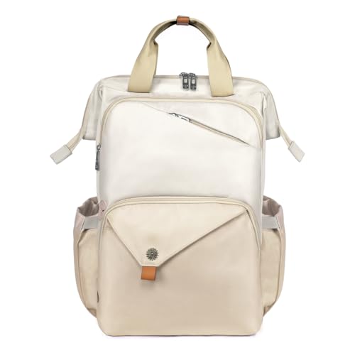 Hap Tim Laptop Backpack for Women - Work & Travel, Khaki (7651-KK) - Image 1