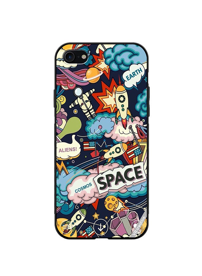 VR CREATIVE Protective Case Cover For Apple iPhone SE (2022) Multicolur Design Multicolour - Image 1