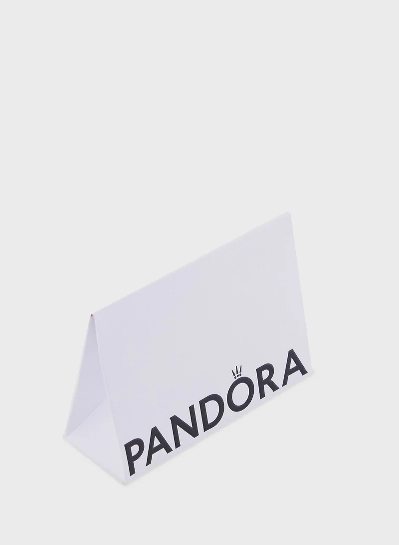 PANDORA Crown Sterling Safty Chain Silicone Grip Charm