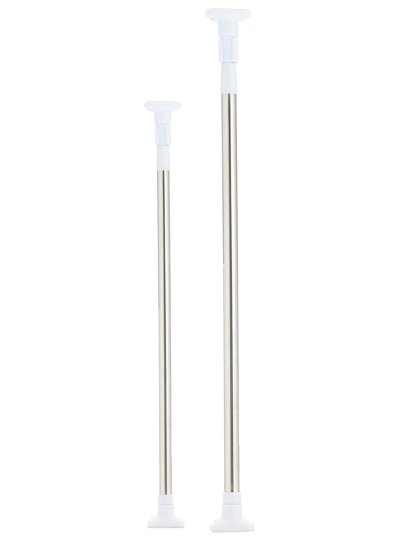 DubaiGallery Stainless steel curtain shower rod silver - Image 1