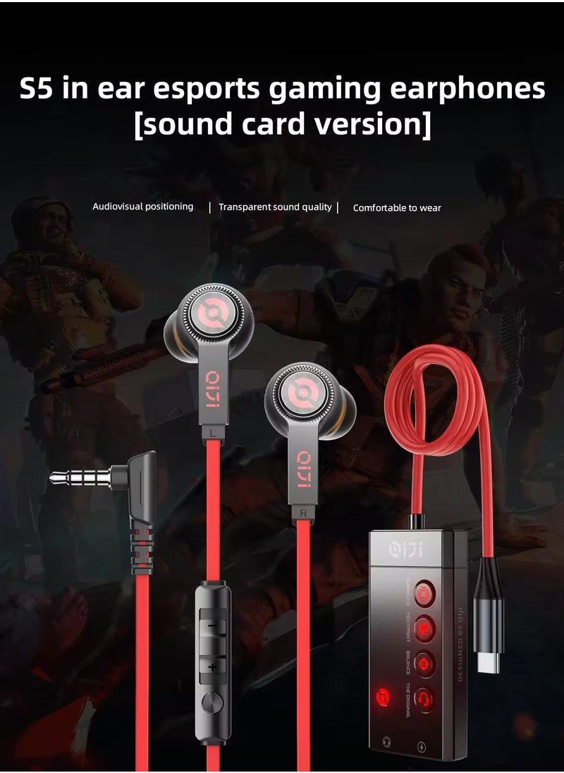 PIVA S5L Wired Surround Gaming Earphone with Control Buttons and Mic with AUX Elbow Cable (Screw) with 4-Mode Sound Card from Beva 2in1 Charging Cable and Earphone - pzsku/ZA040BC463097FAB1B550Z/45/_/1724770384/2422610e-9069-4904-8ba5-ce024b876c77