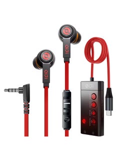 piva PIVA S5L Wired Surround Gaming Earphone with Control Buttons and Mic with AUX Elbow Cable (Screw) with 4-Mode Sound Card from Beva 2in1 Charging Cable and Earphone  - Image 4