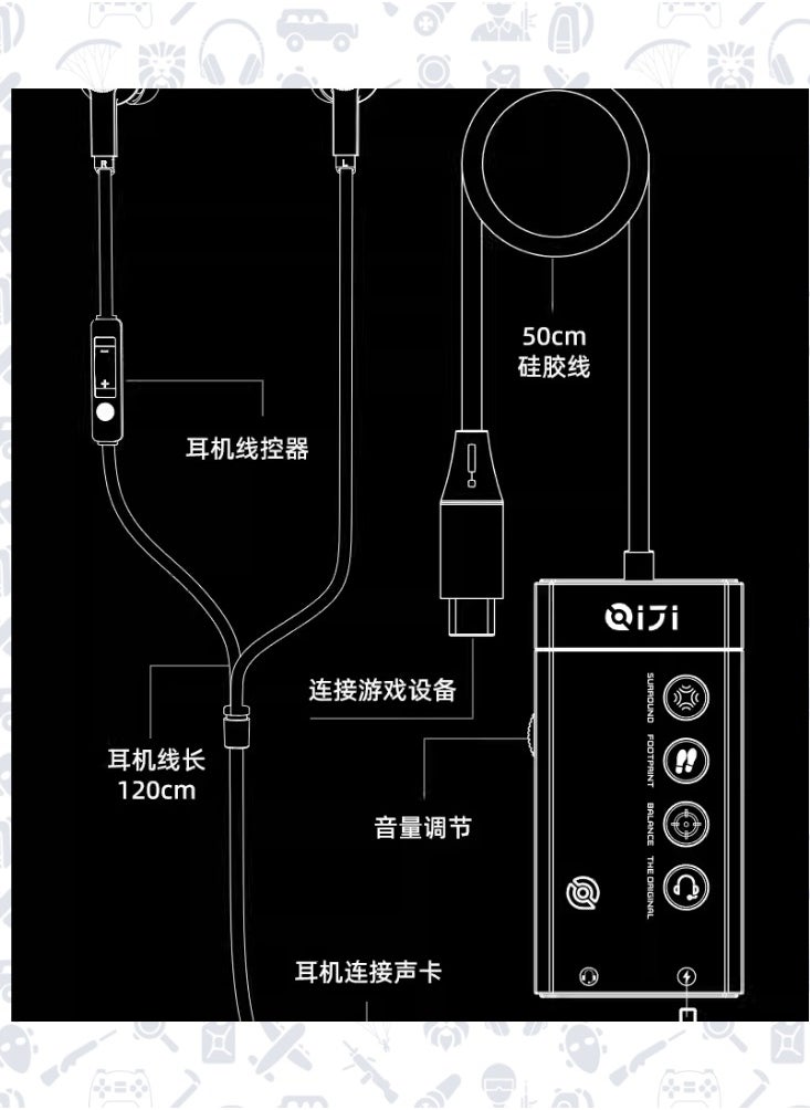 PIVA S5L Wired Surround Gaming Earphone with Control Buttons and Mic with AUX Elbow Cable (Screw) with 4-Mode Sound Card from Beva 2in1 Charging Cable and Earphone - pzsku/ZA040BC463097FAB1B550Z/45/_/1724770435/b654965c-f139-4af3-a7b6-6d22dcbb2532