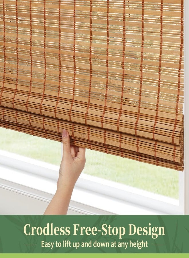 AGESISI Bamboo Roman Shades with Valance Cover, Cordless Bamboo Blinds for Indoor Windows, Light Filtering Bamboo Woven Shades for Kitchen, Bedroom, Privacy Protection, 22" W x 64" H, Natural - Image 5
