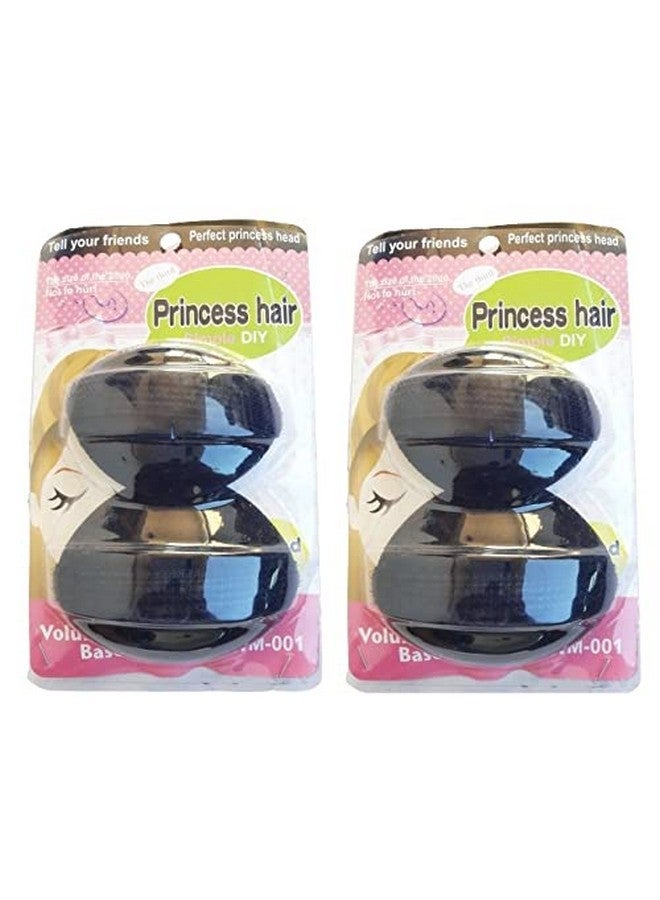 ادفانسد إستور صانعة نفخة الشعر Princess Hair Puff Maker للبنات والنساء من advancedestore - أسود (10 سم × 6.5 سم (عبوة من قطعتين)) - Image 1