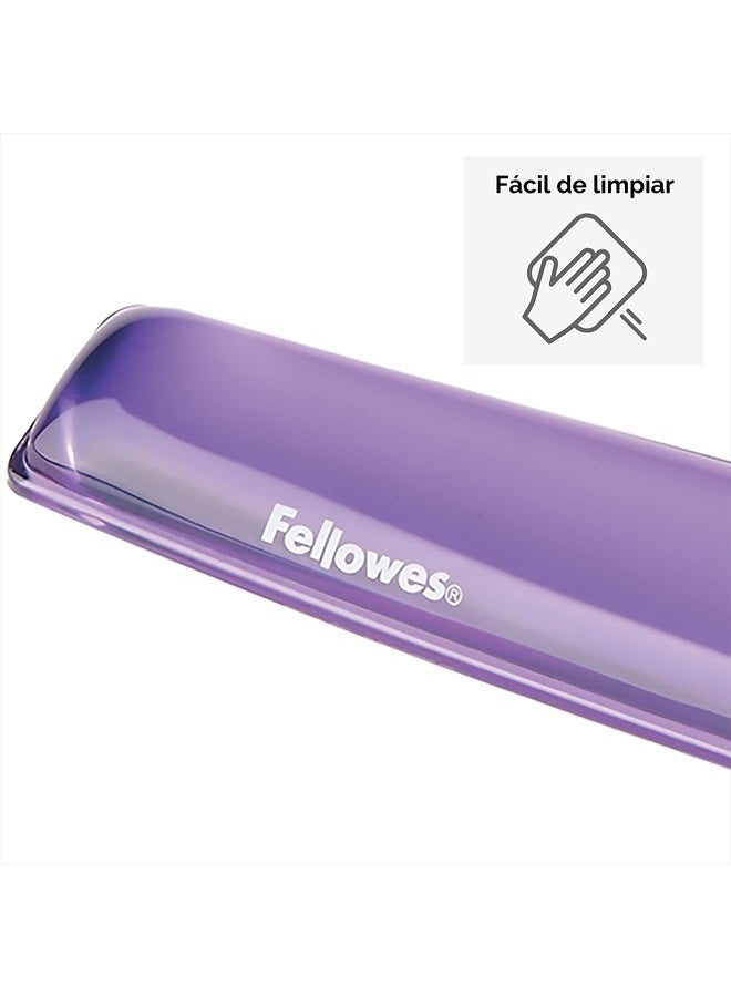 Fellowes Gel Crystals Wrist Rest, Purple (91437) - Image 3