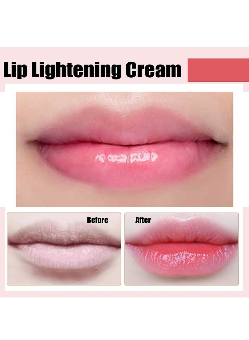 EELHOE Lip Lightening For Dark Lips Healthy Organic Lip Lightening Cream Balm For Soft Pink Lips 30g Lip Balm For Brightening Dark Lips - Image 2