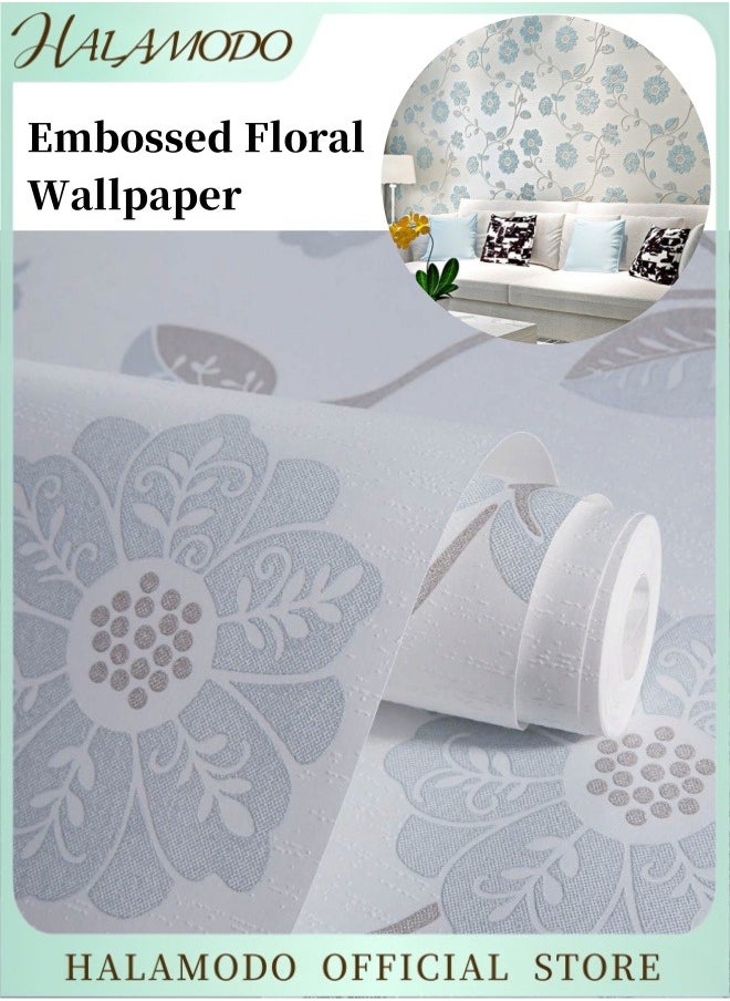 ماركة غير محددة ورق حائط منقوش بنقشة زهور رائعة مع تصميم غير لاصق لديكور الحائط لغرفة المعيشة وغرفة النوم والمطبخ والحمام والمكتب  - Image 1