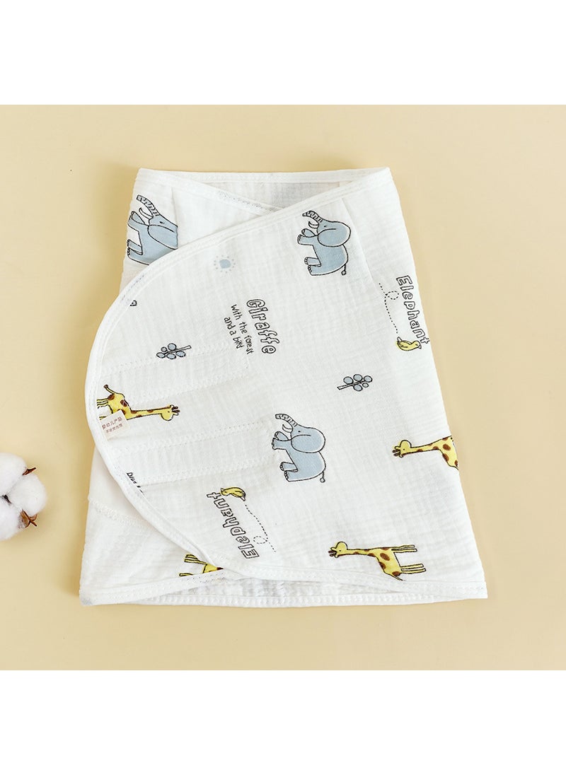 Generic Cotton Cartoon Baby Swaddle Wrap Baby elephant style 