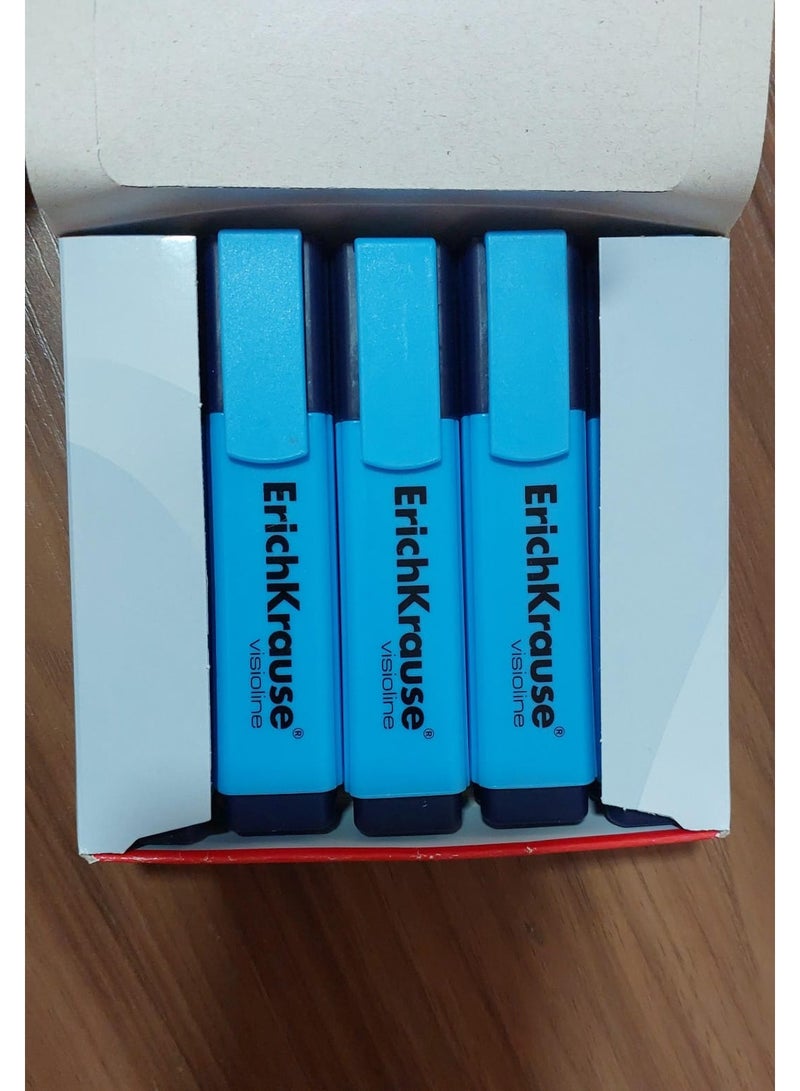 ErichKrause HIGHLIGHTER VISIONLINE V-20 BLUE PACK OF 10 PIECE - Image 1