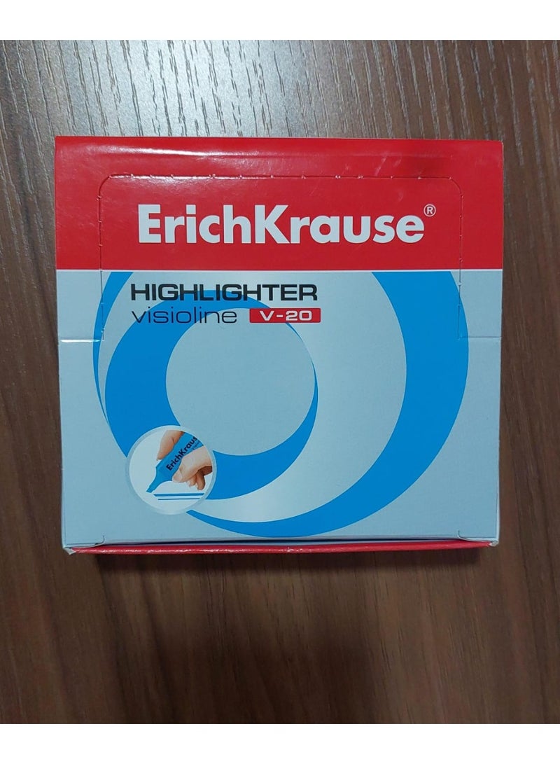 ErichKrause HIGHLIGHTER VISIONLINE V-20 BLUE PACK OF 10 PIECE - Image 2