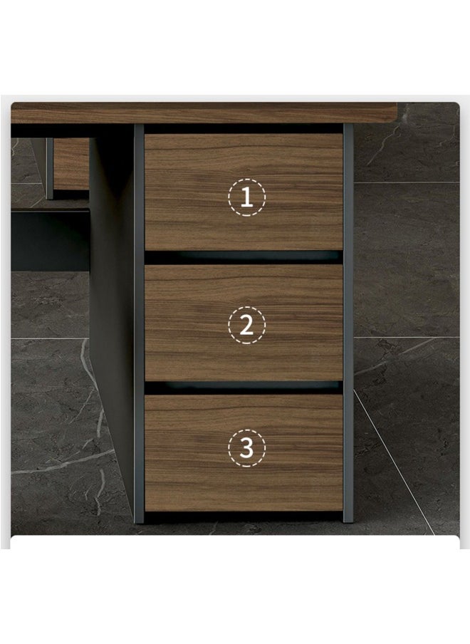 keke - Multifunctional Computer Table And Office Desk With 3 Drawers - Image 1