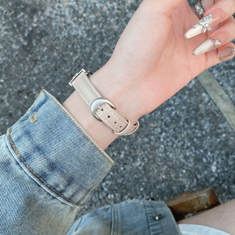 Suitable For Xiaomi 8/9/10 Pro Watch Strap Redmi 4/5 Butterfly Head Leather Xiaomi Strap - Image 5