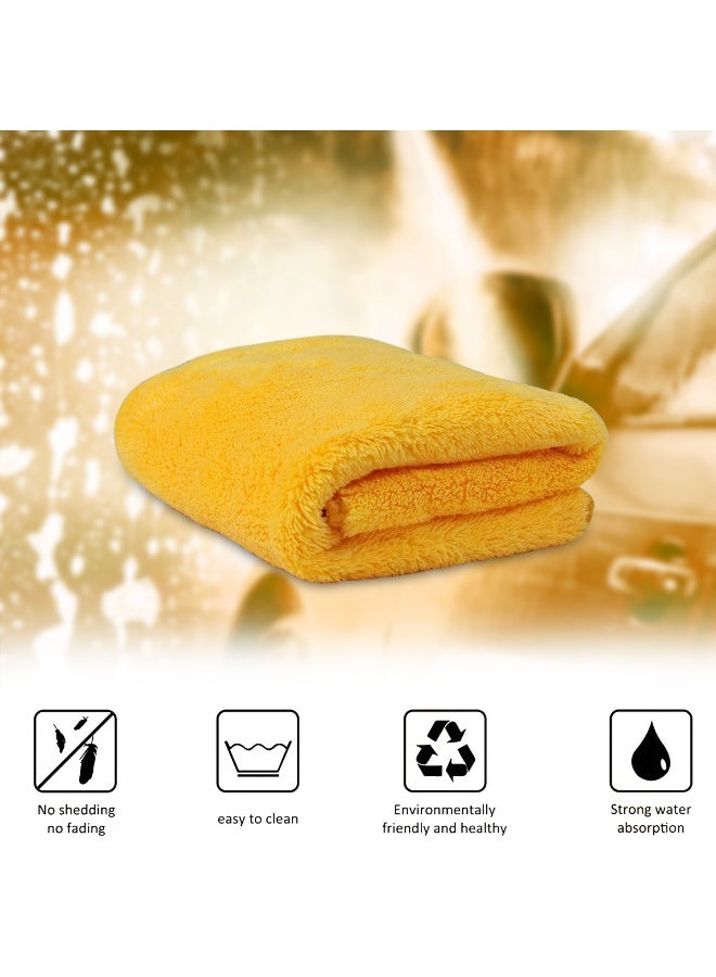 FAJ Premium Microfiber Cleaning Towel 40x40cm – 500 GSM Ultra-Soft High Absorbent Car Cleaning Cloth for Detailing, Polishing, Drying and Home Use – 1 Piece - Image 5