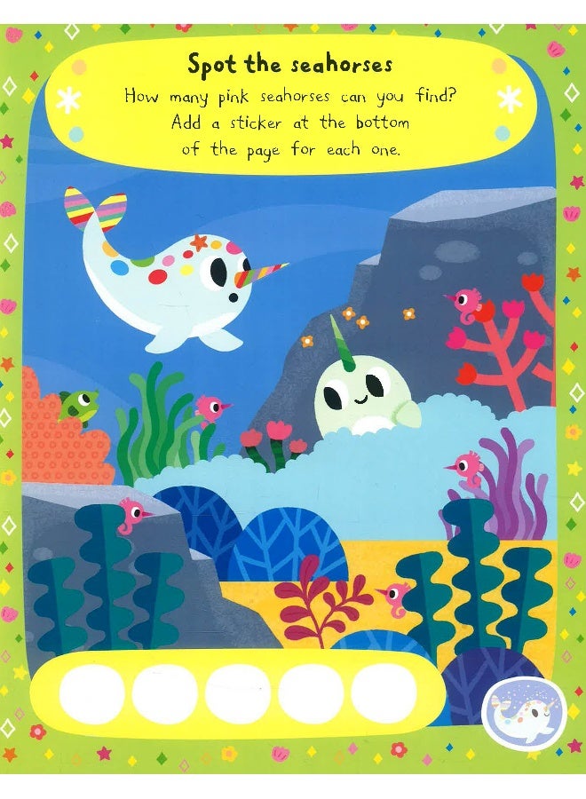 كتاب نشاط ملصقات وحيد القرن السحري في البحر من كامبل - Image 5