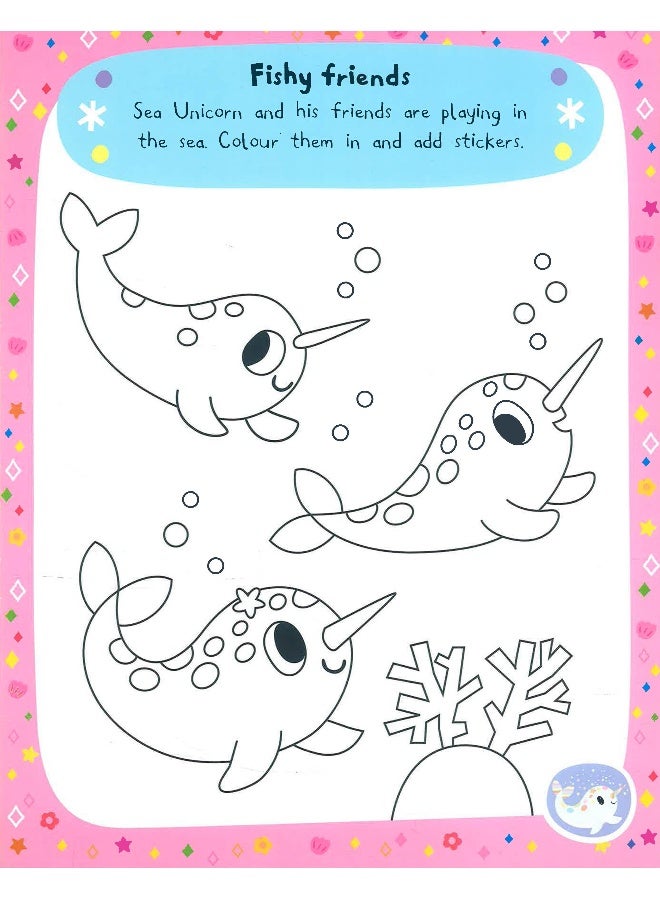 كتاب نشاط ملصقات وحيد القرن السحري في البحر من كامبل - Image 4