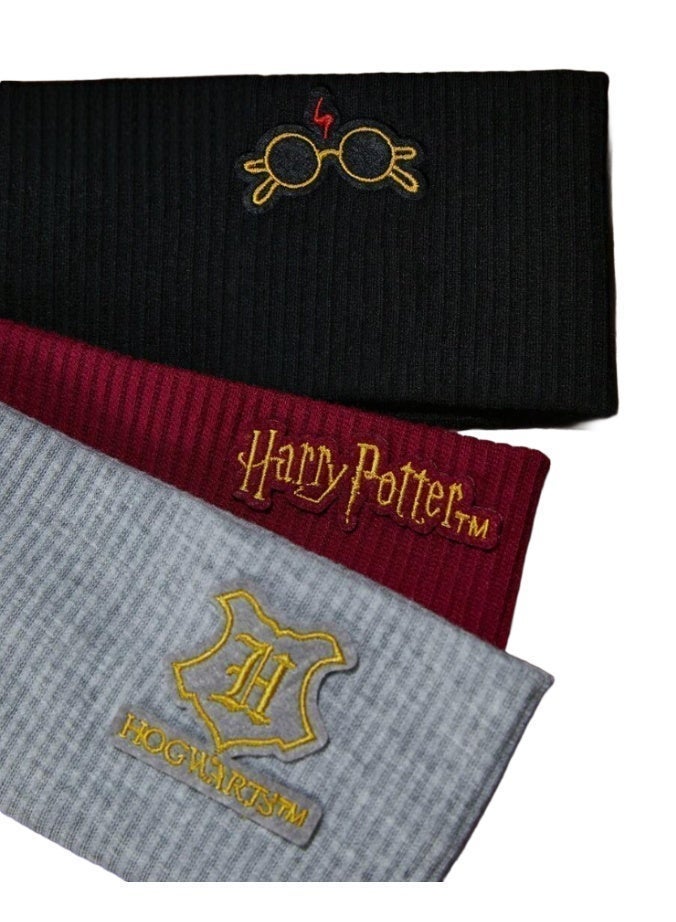 Harry Potter 3 Pcs Set Colorful Elastic Headbands, Suitable For Daily Wear, Gifts - Image 3