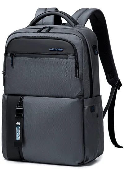 ARCTIC HUNTER Premium Daypack Water Repellant Scratch Resistant with Multi Compartmented Office School Backpack for Unisex B00477 Grey